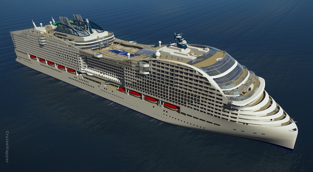 MSC World Asia - pogled iz zraka